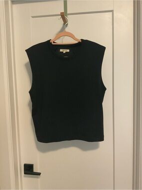 Madewell Black Muscle Tee Tank